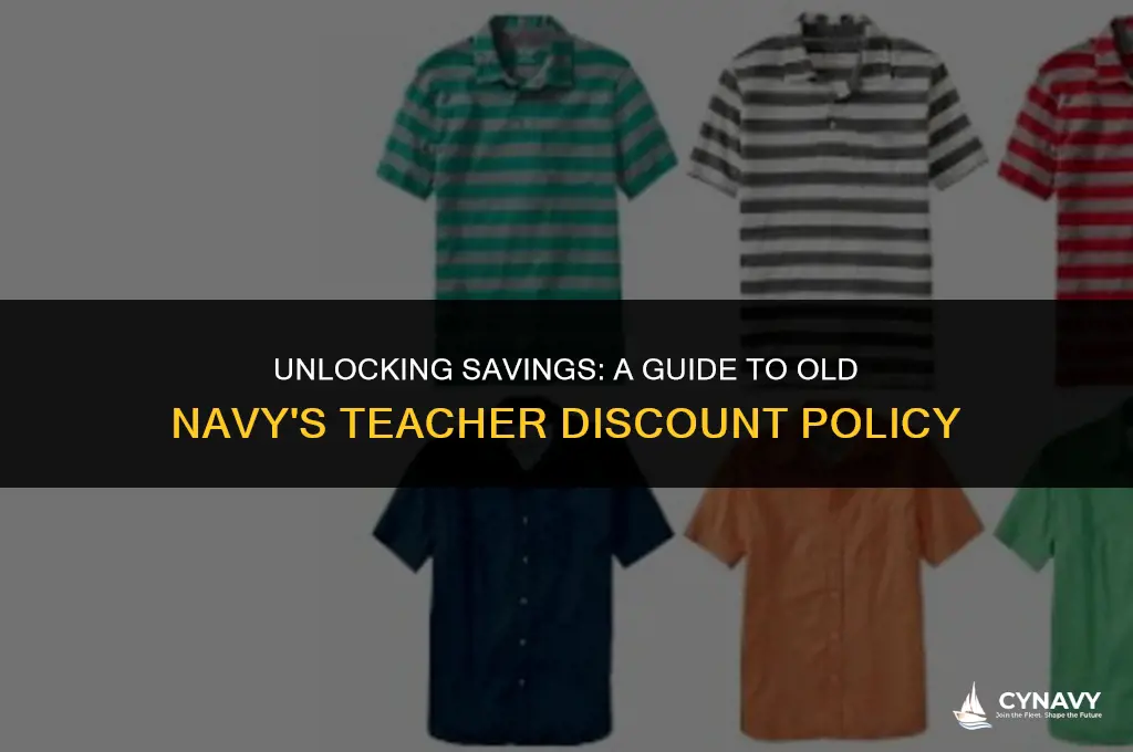 does old navy do teacher discounts