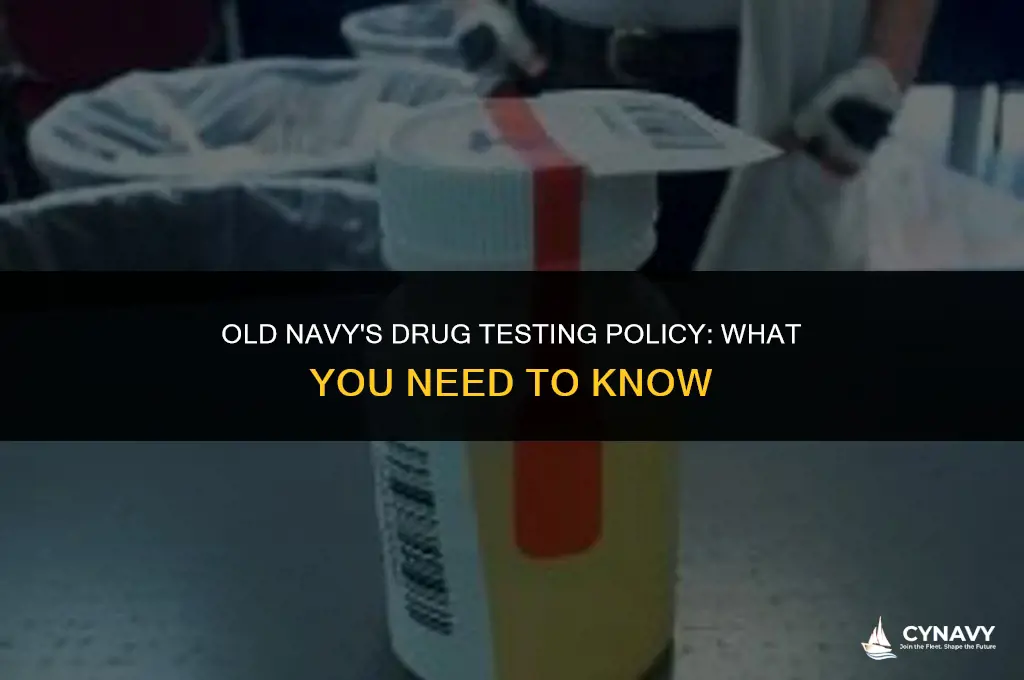 does old navy drug test