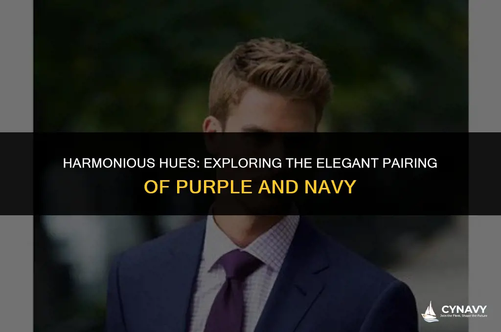 does purple and navy go togeather