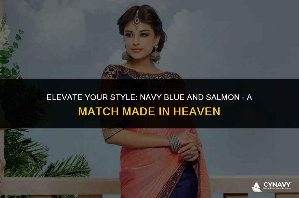 does salmon go with navy blue
