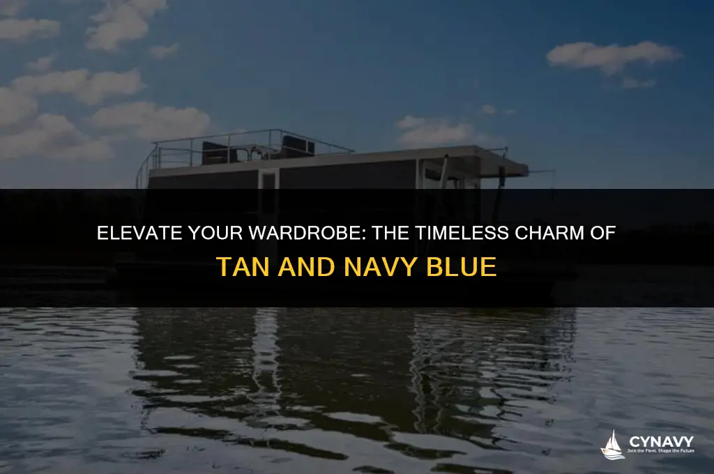 does tan and navy blue go together clothes