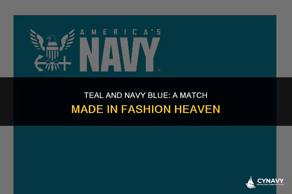 does teal go with navy blue