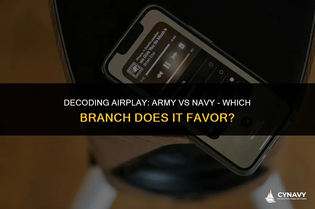 does the airplay force play army or navy