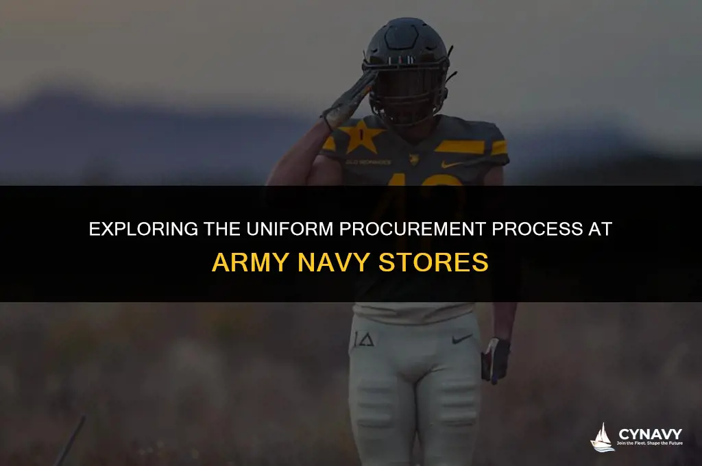 does the army navy store buy uniforms