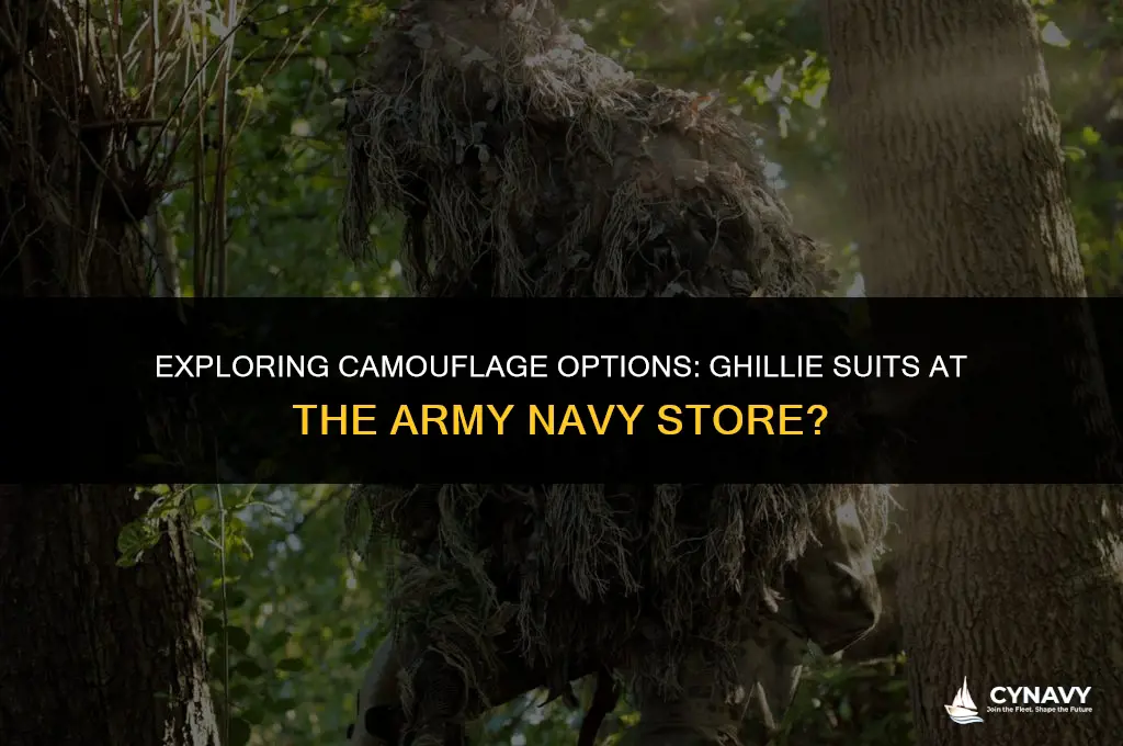 does the army navy store have ghillie suits