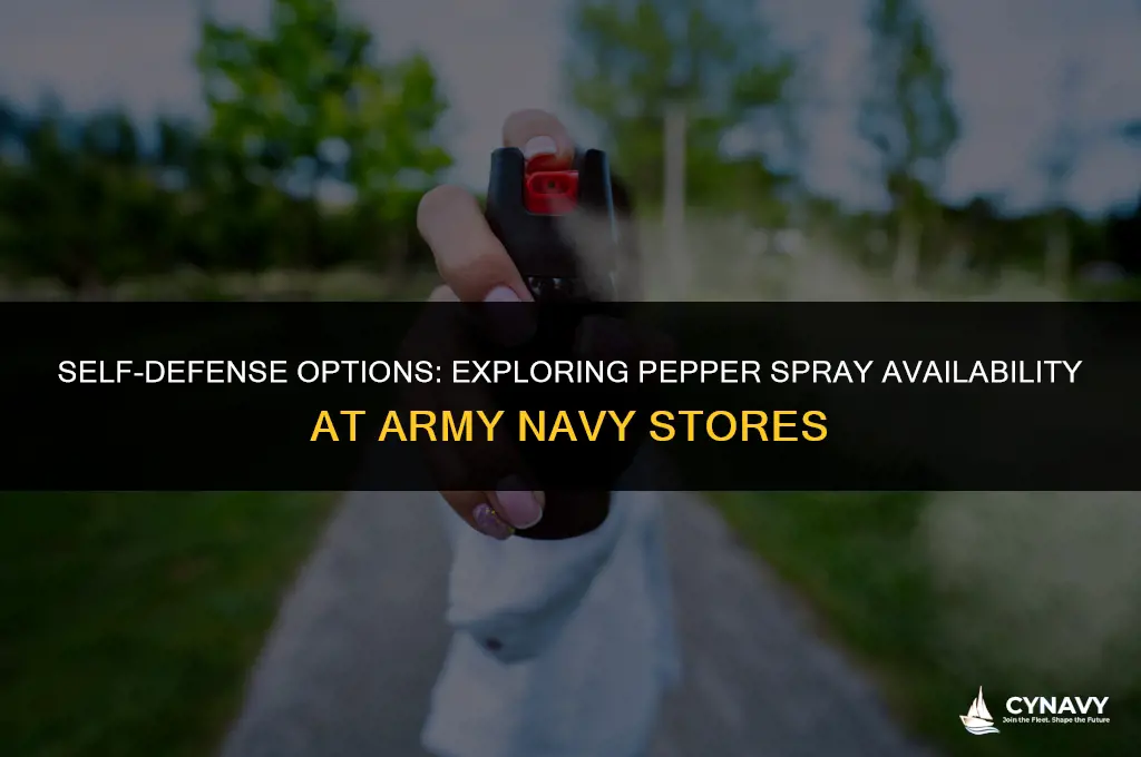 does the army navy store sell pepper spray