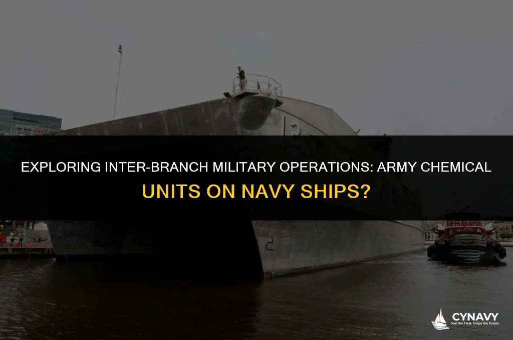 does the army put chemical guys on navy ships