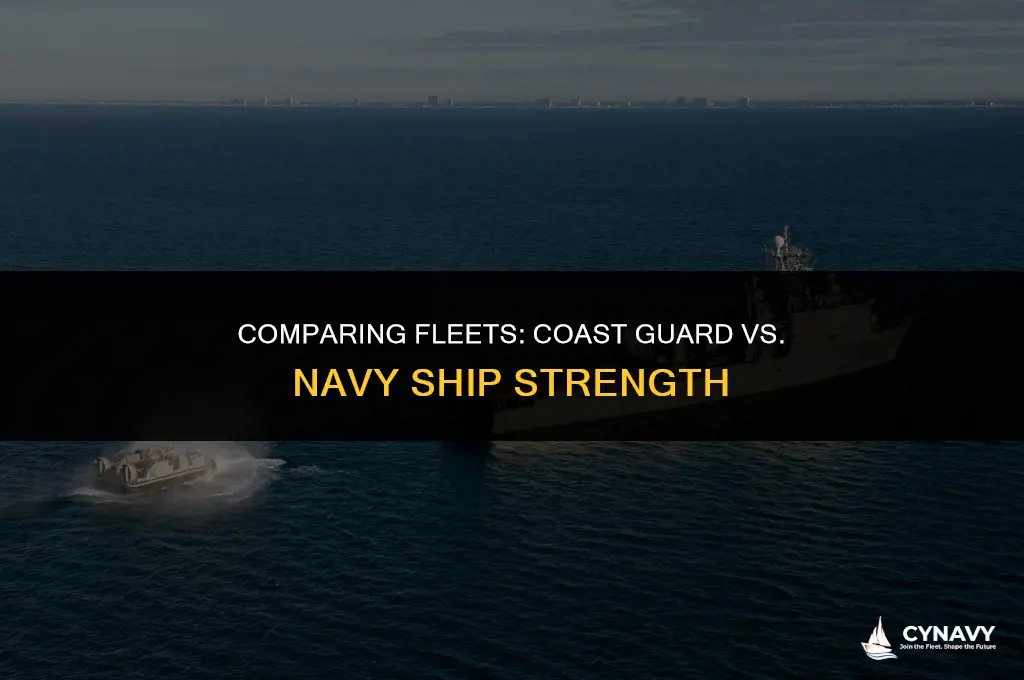 does the coast guard have more ships than the navy