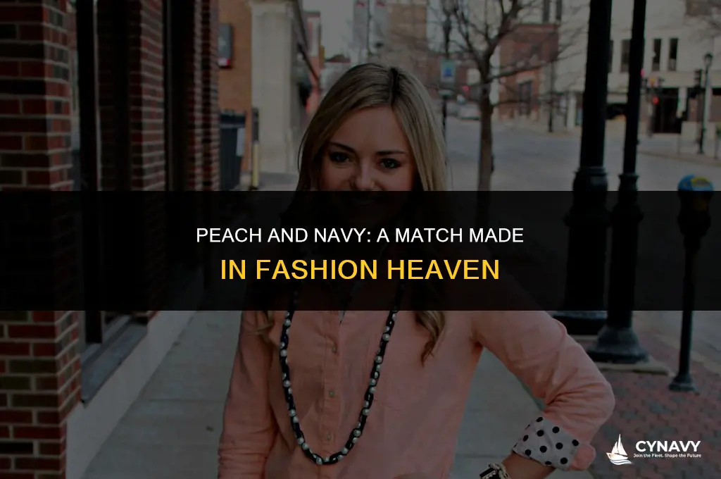 does the color peach and navy go good together