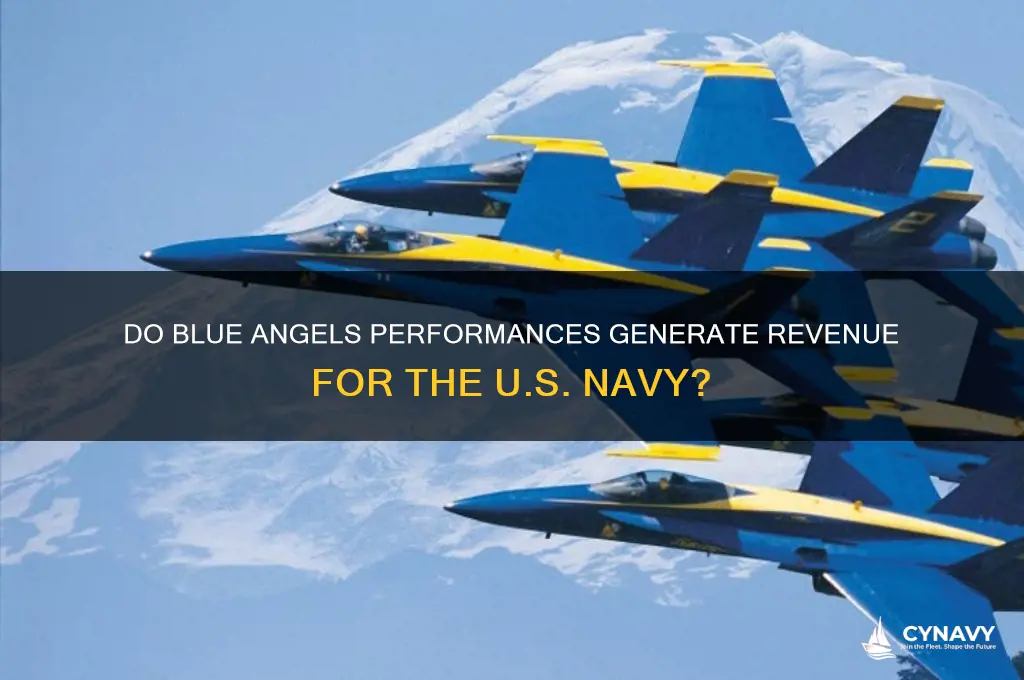 does the navy get paid for blue angel shows