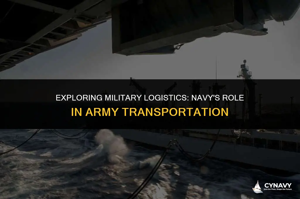 does the navy transport the army