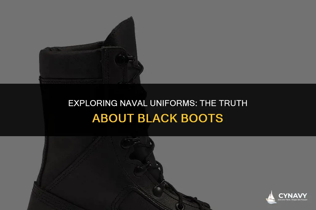 does the navy wear black boots