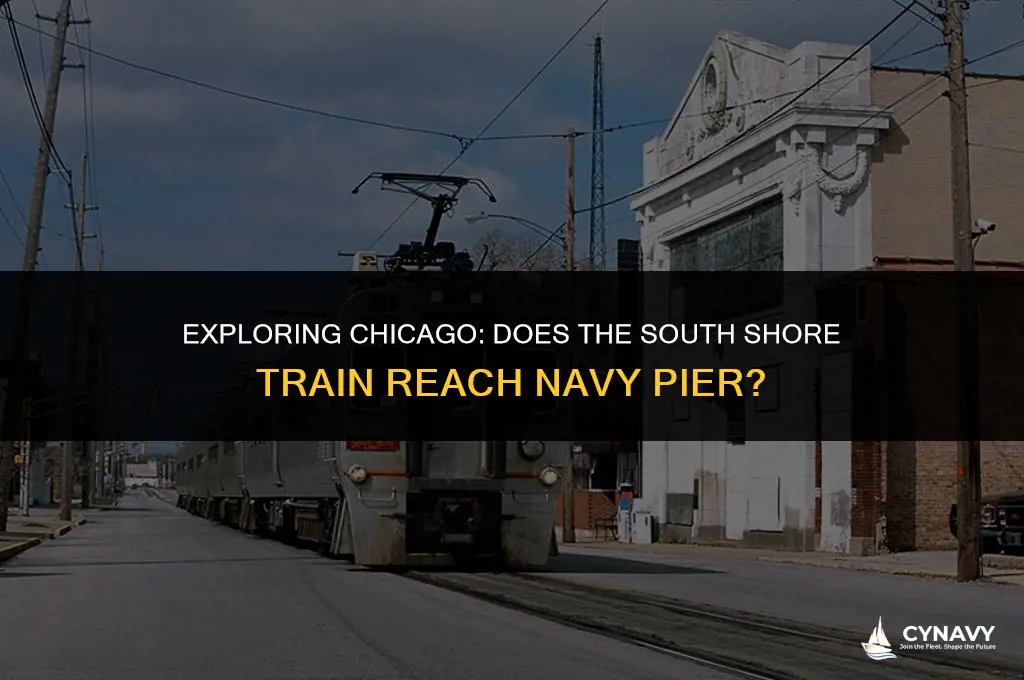 does the south shore train go to navy pier