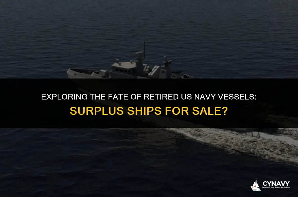 does the us navy sell surplus ships