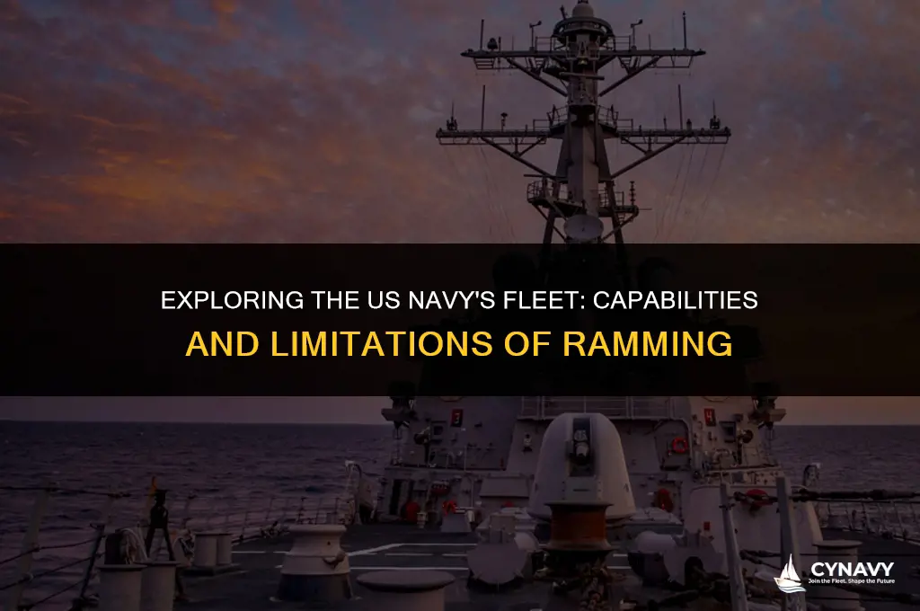 does us have navy ships capable of ramming
