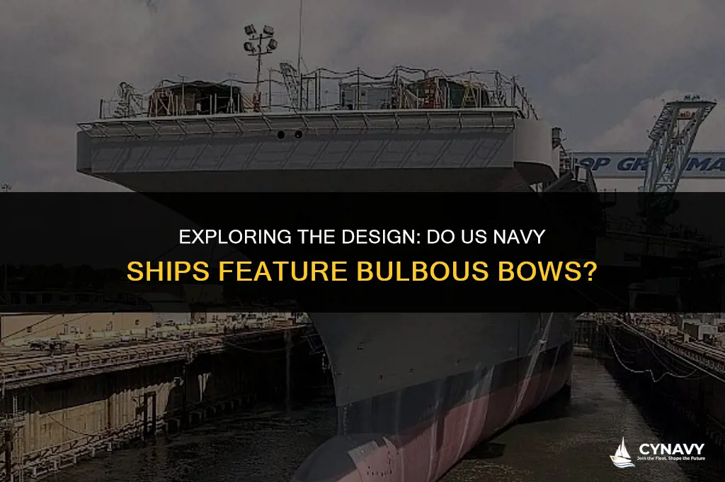 does us navy ships has bulbous bow