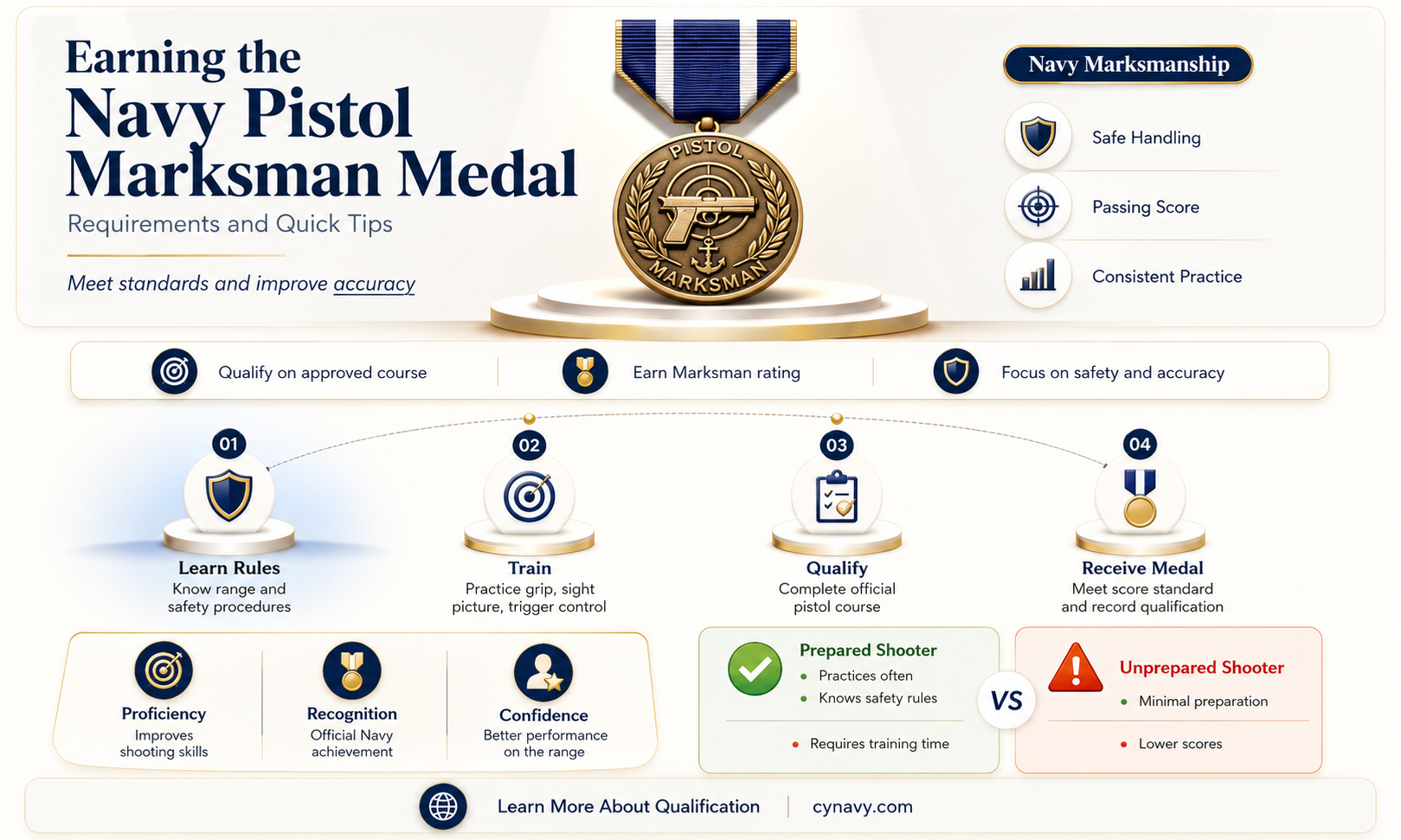 can you get pistol marksman medal in navy