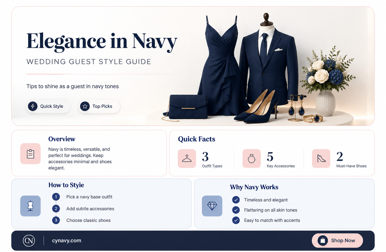 can i wear a navy blue dress to a wedding