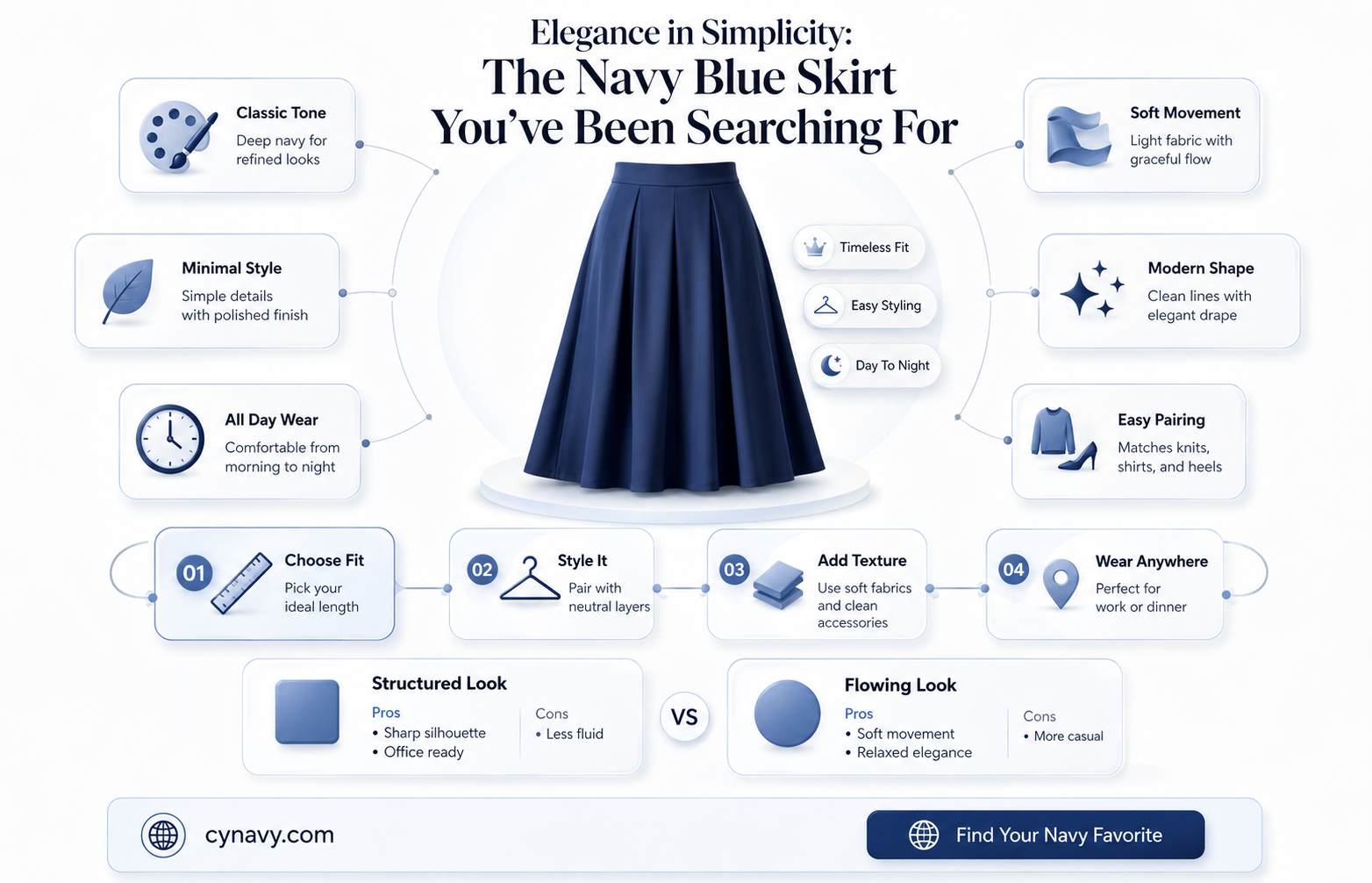 can you show me off skirt of navy blue