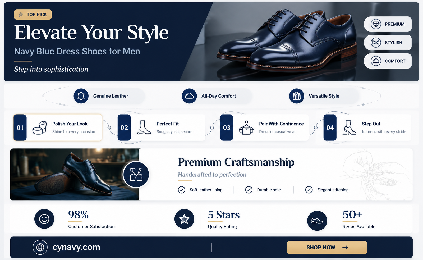 can i wear navy blue dress shoes men