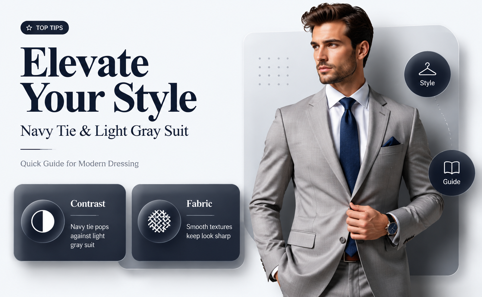 can i wear a navy tie with ligh gray suit