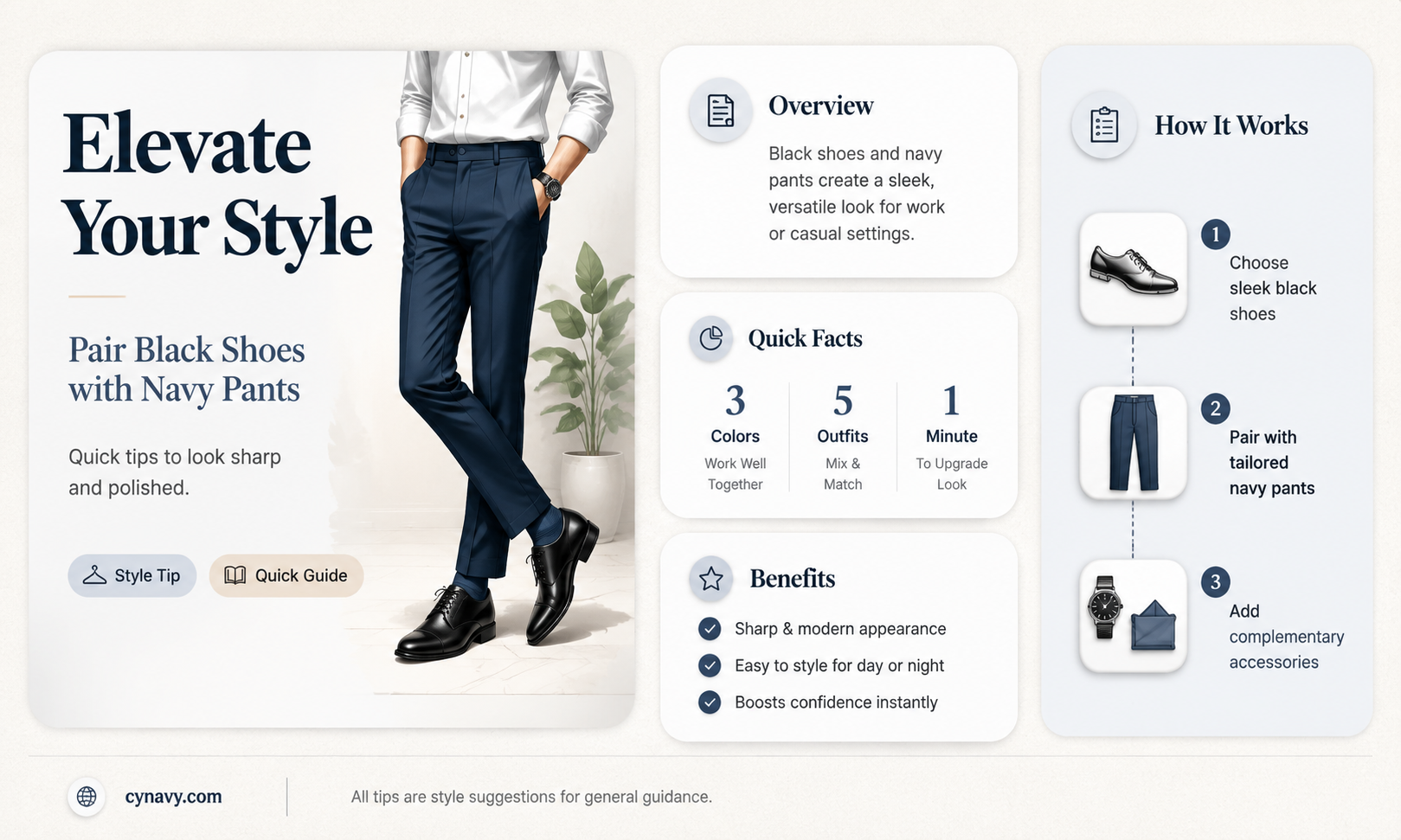 can i wear black shoes with navy blue pants