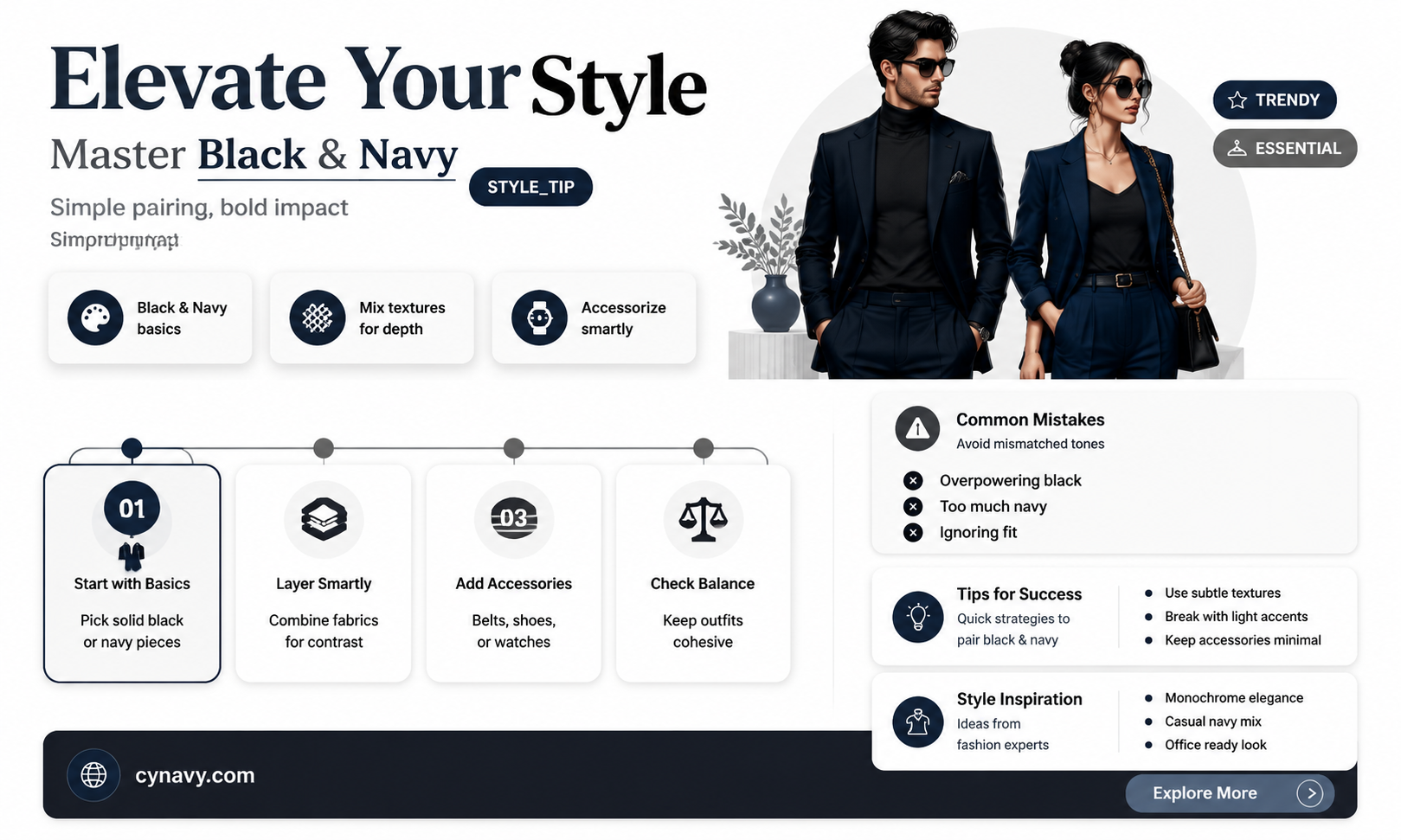 can black go with navy