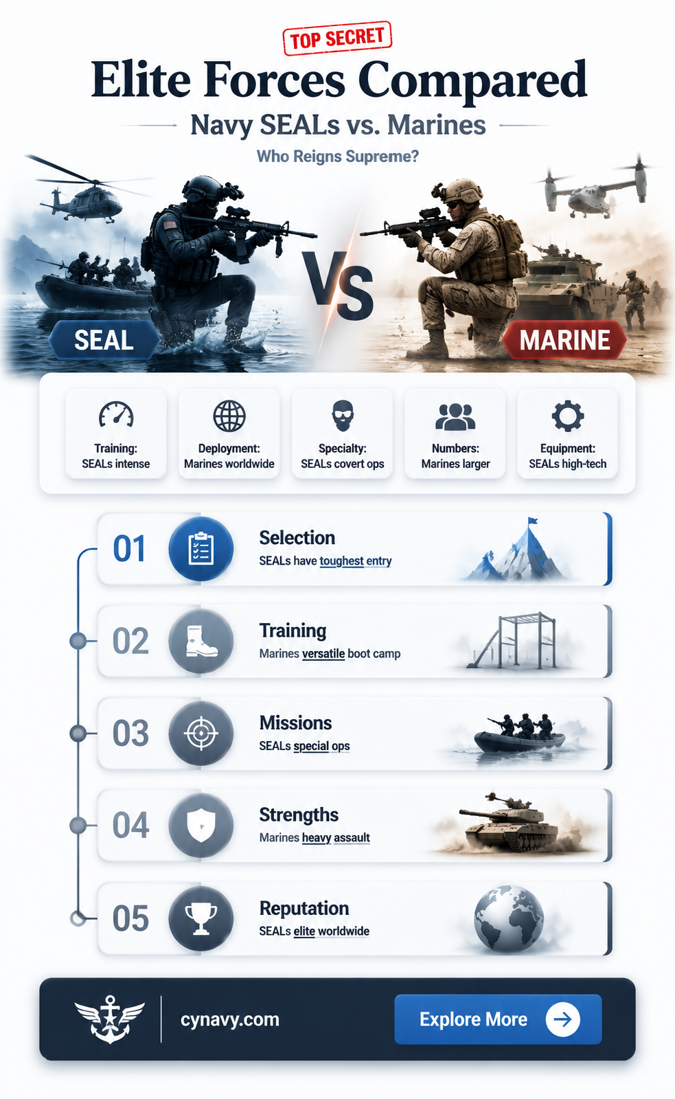 are navy seals above marines