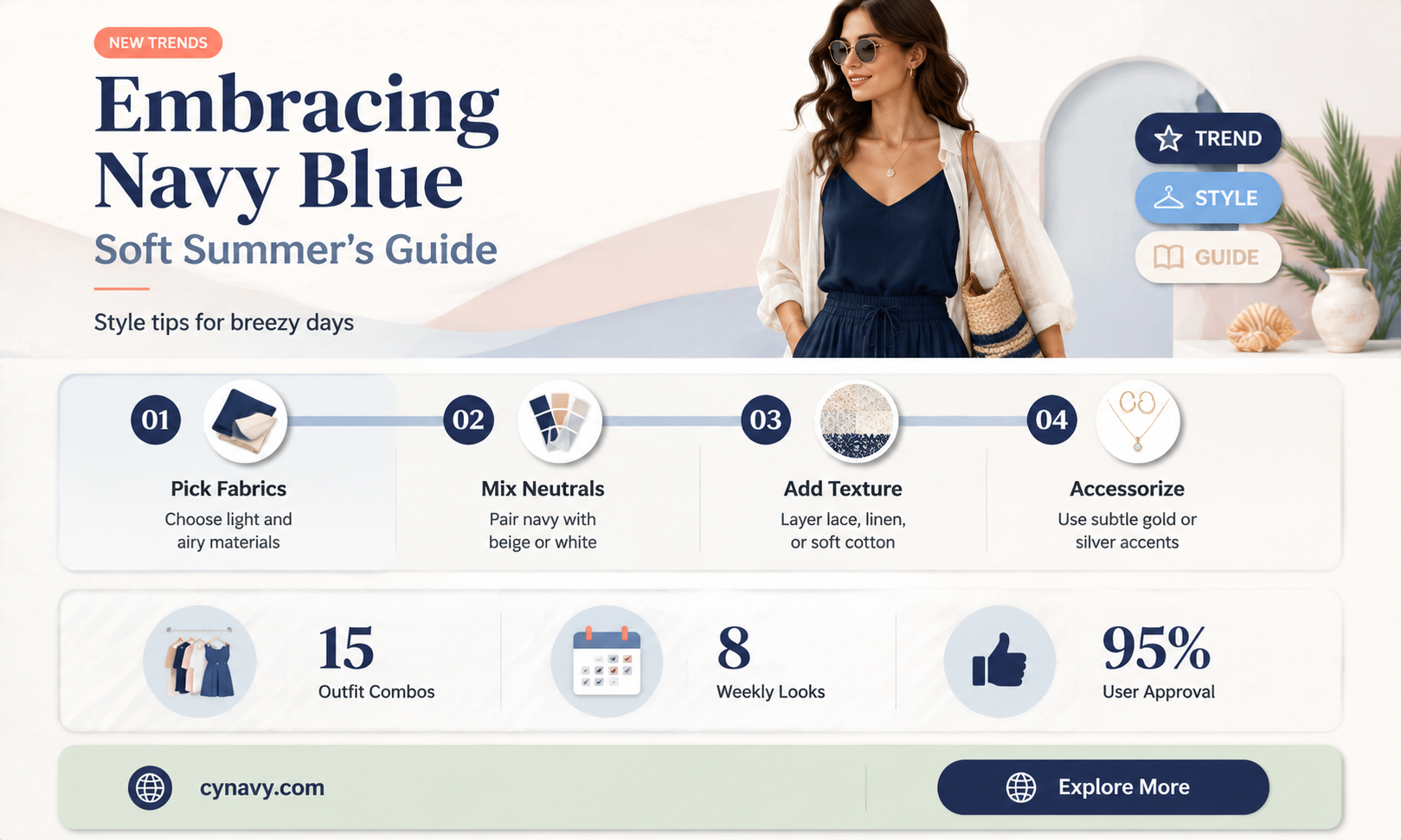 can soft summers wear navy blue