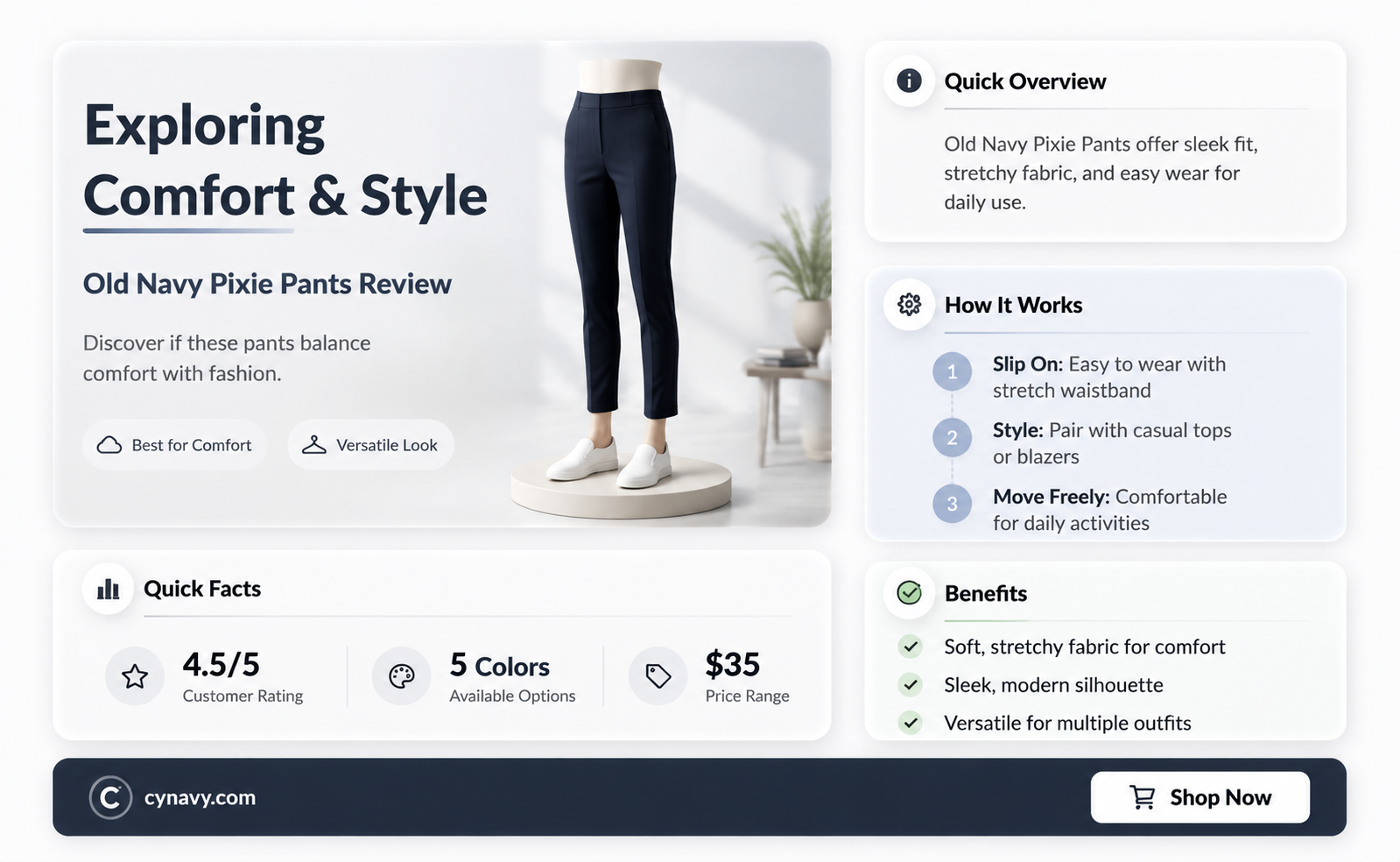 are old navy pixie pants good