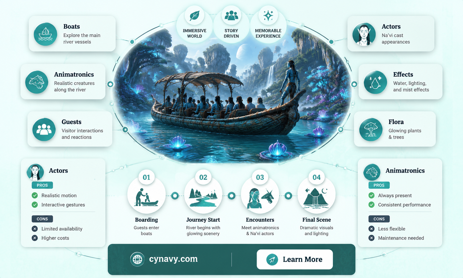 are there any actors in the navi river journey
