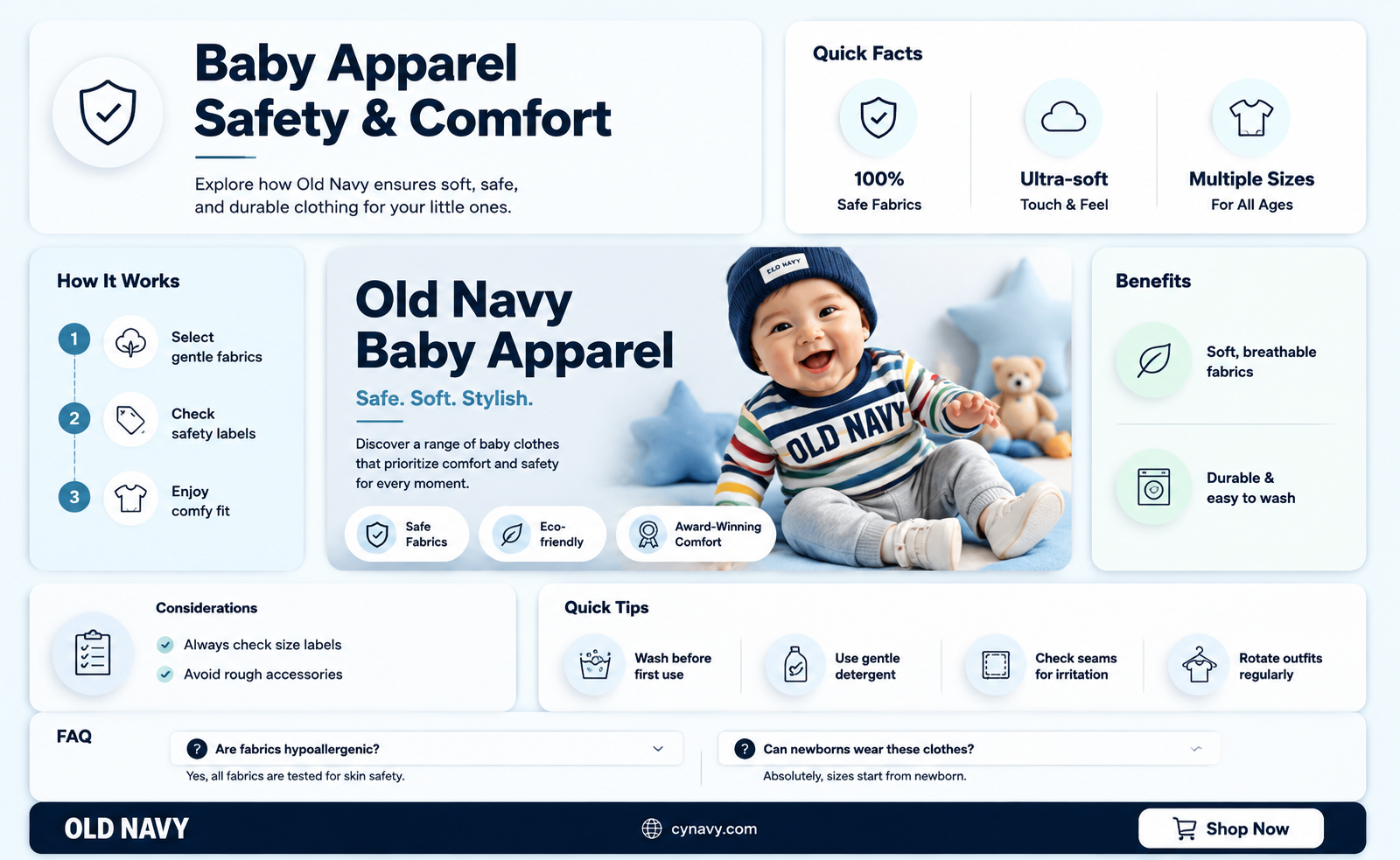 are old navy baby clothes safe