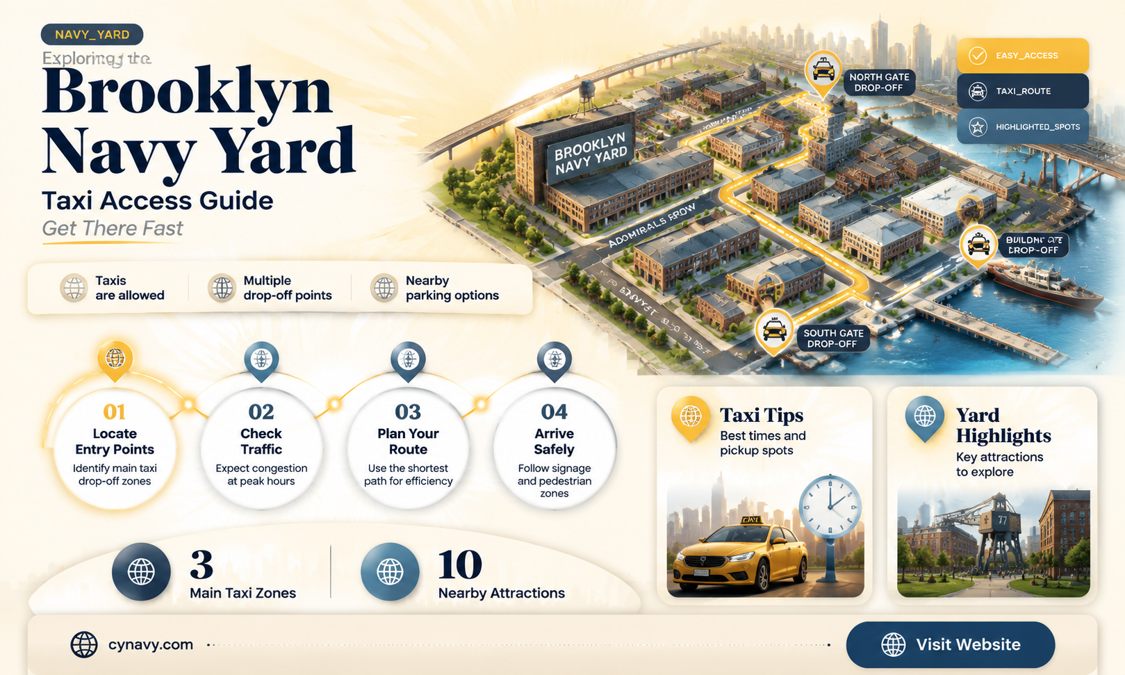 can taxis go to the brooklyn navy yard