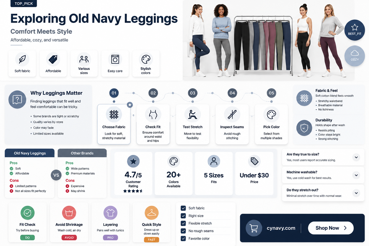 are old navy leggings good