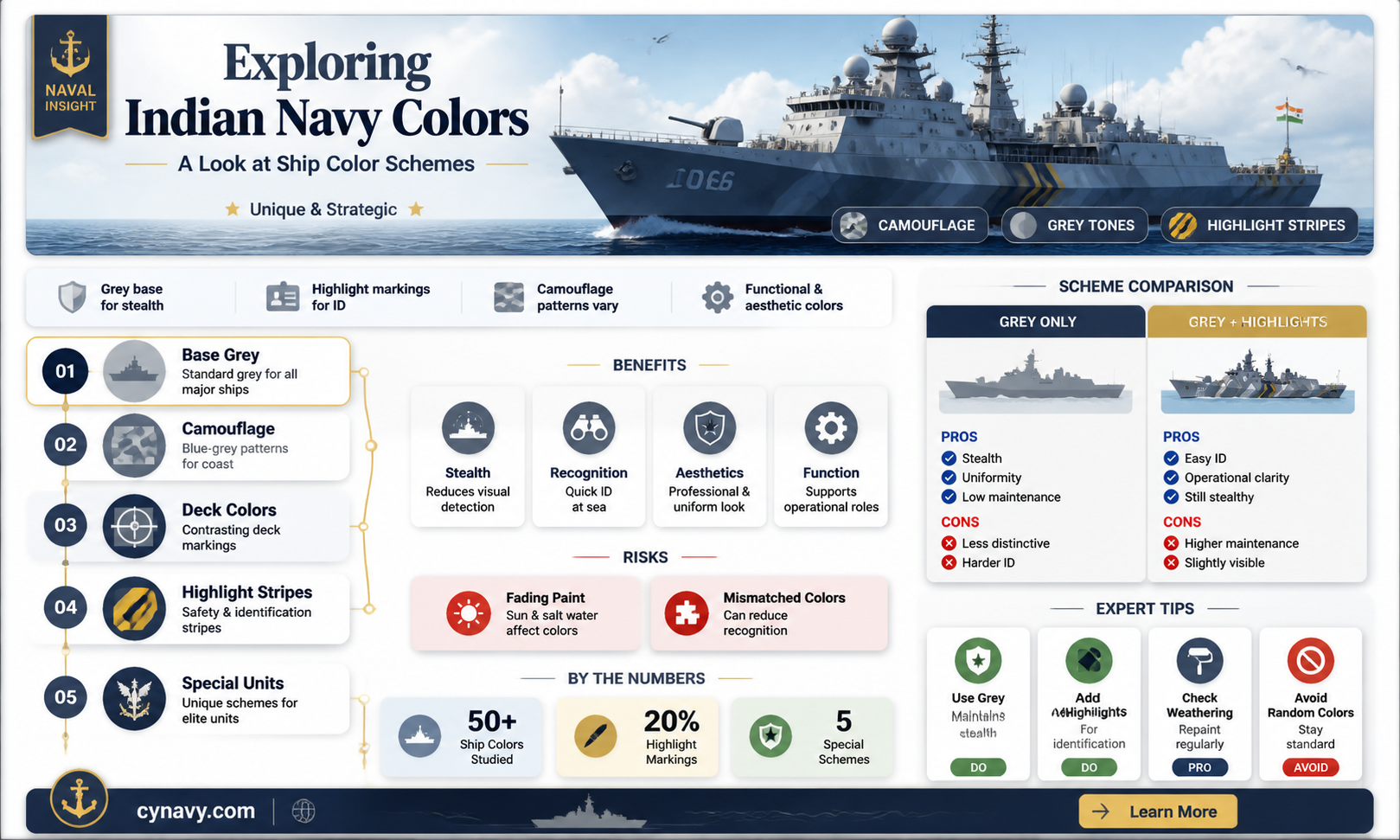 are indian navy ships white
