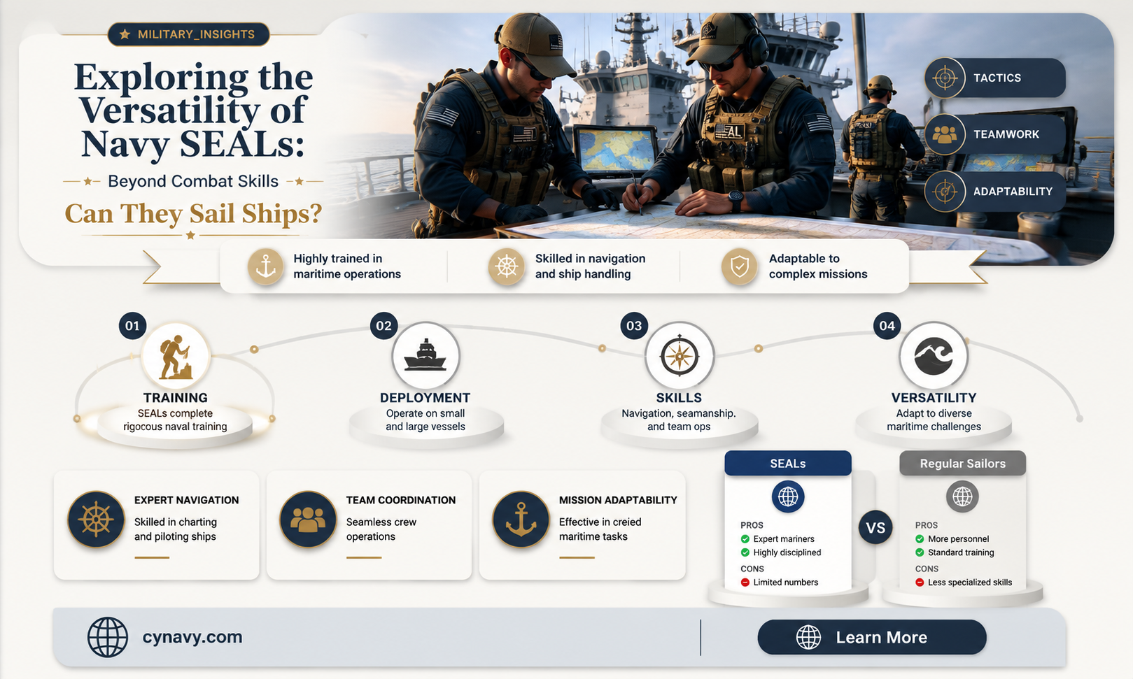 can navy seals sail ships