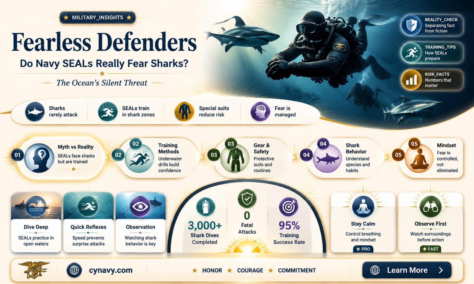 are navy seals afraid of sharks