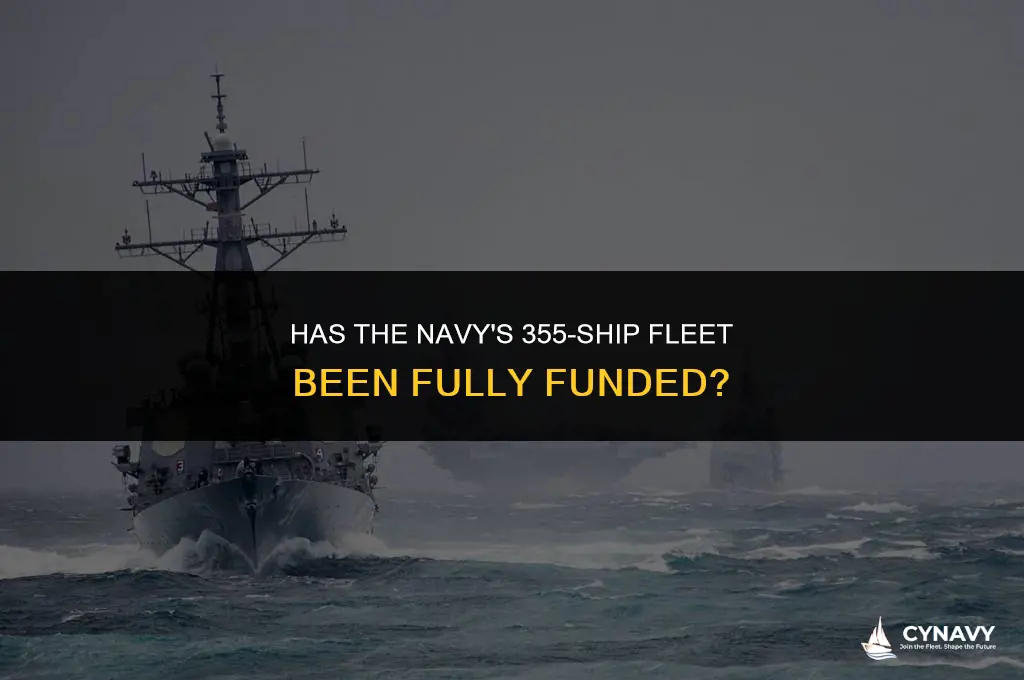has 355 ship navy been funded