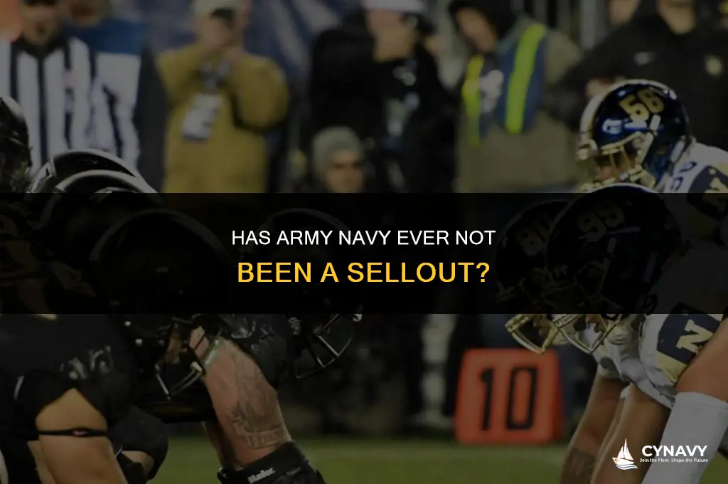 has army navy ever not been a sellout