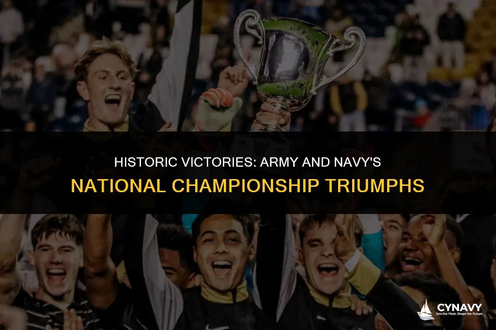 has army or navy ever won a national championship