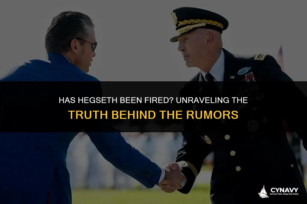 has hegseth been fired