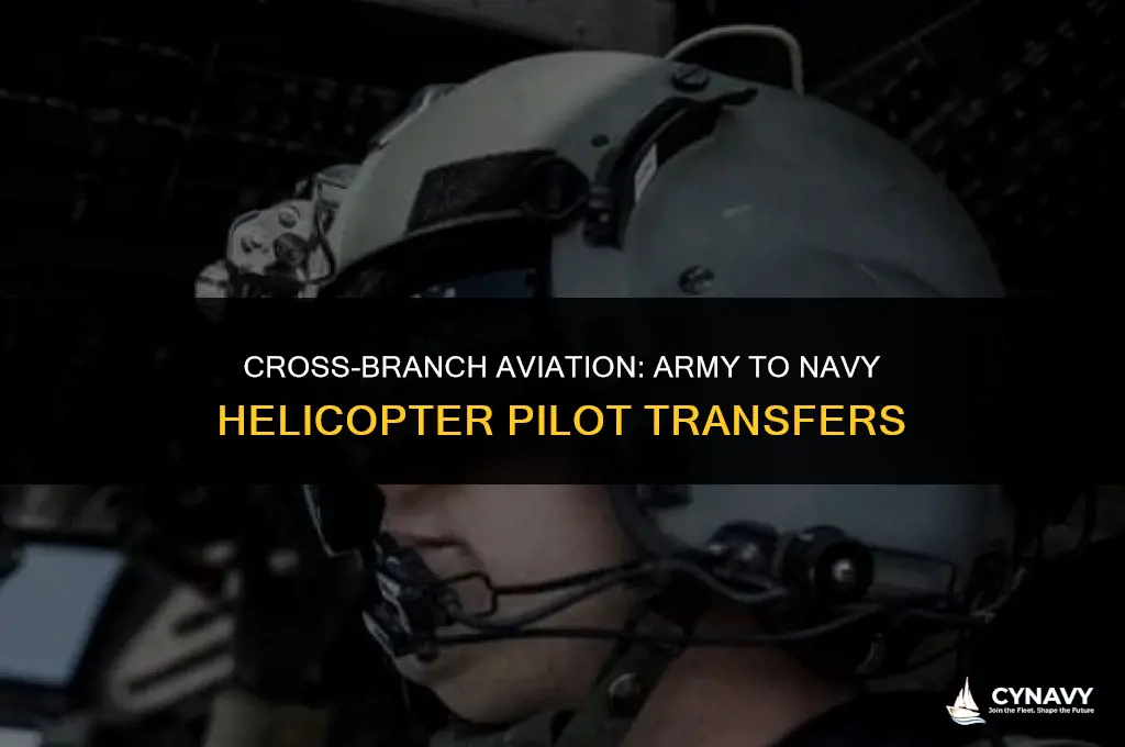 has the army ever given the navy a helecopter pilot