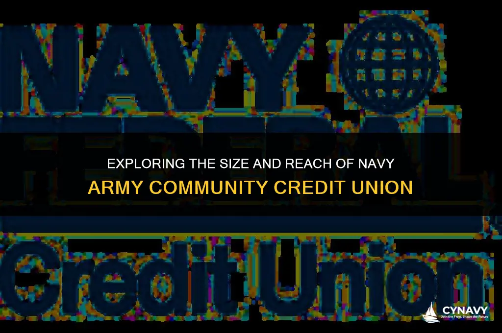 how big is navy army community credit union