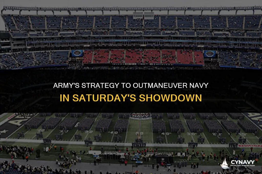 how can army beat navy on saturday