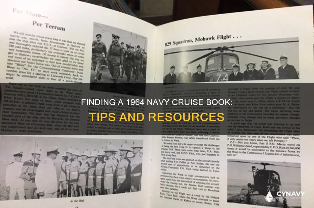 how can i get a navy cruise book from 1964