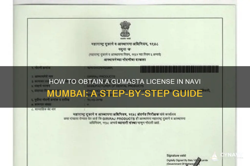 how can i get gumasta license in navi mumbai