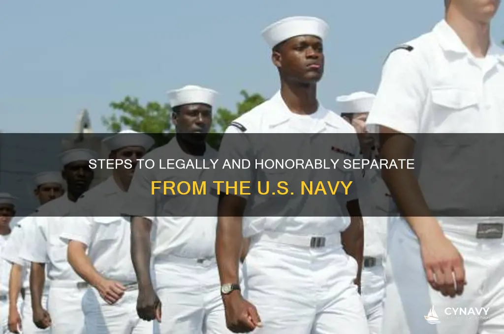 how can i get separated from the navy
