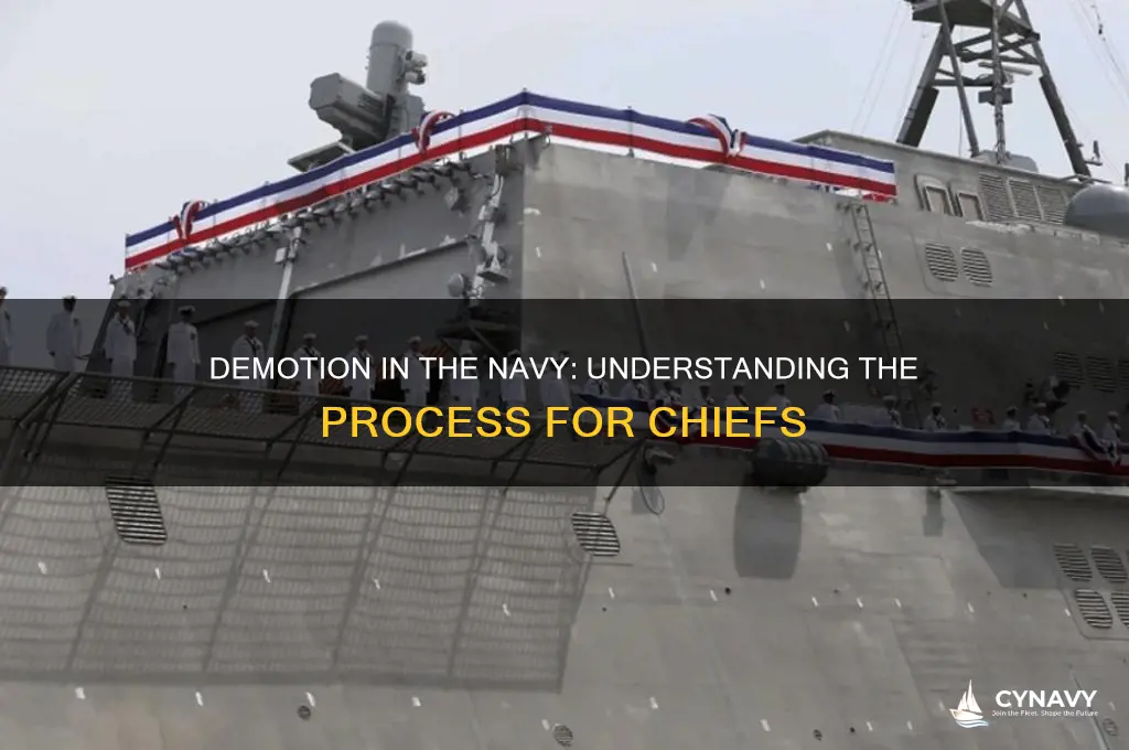 how can navy chiefs get demoted