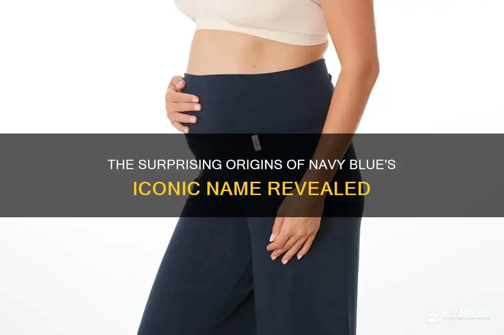 how did navy blue get its name