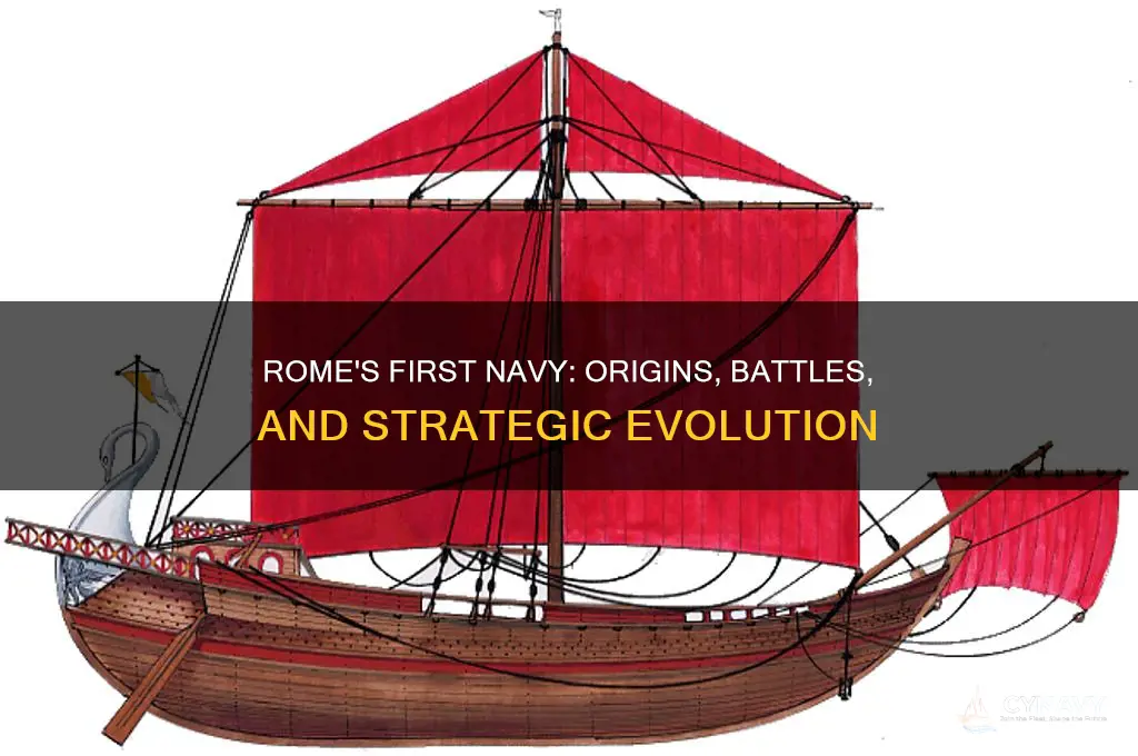 how did rome get its first navy